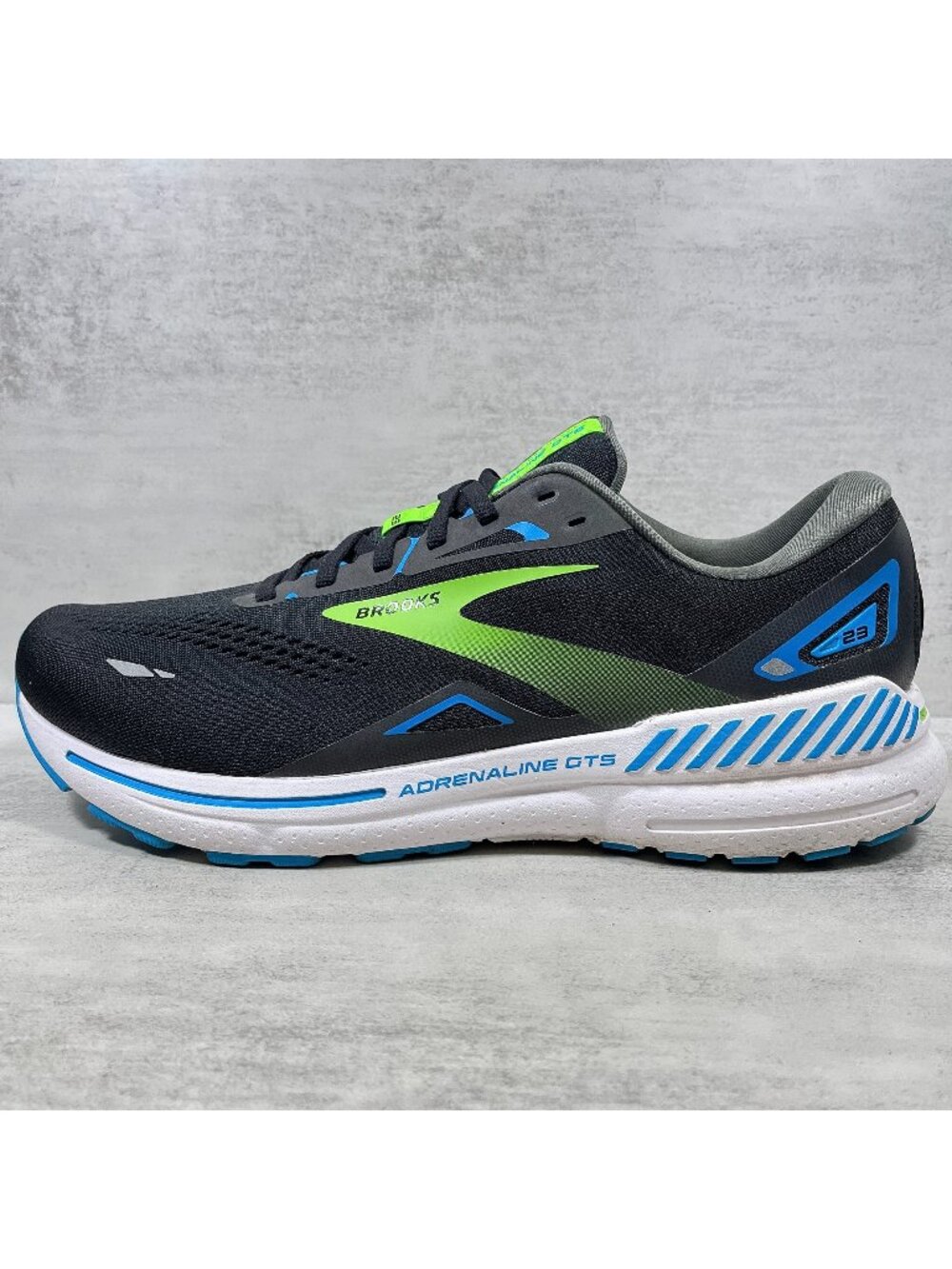 Brooks Adrenaline GTS 23 Running Shoes - Men's Size 12 2E Wide - Black